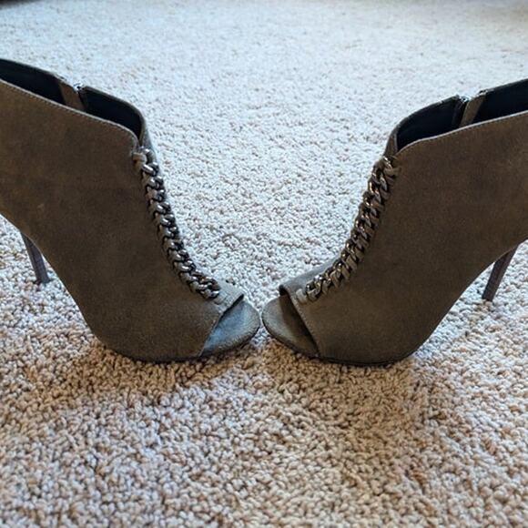 Coach Olie Open Toe Booties Women's 5.5 Career Office Preppy - Picture 3 of 8